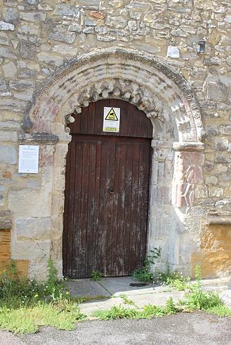Axminster - Detail of Norman Doorway