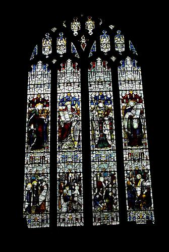 Buckland Monachorum - Detail of Stained Glass