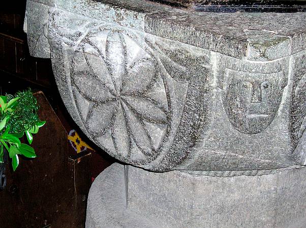 Callington - Detail of the Font