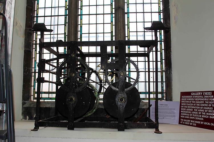 Dartmouth St. Saviour - Detail of Clock