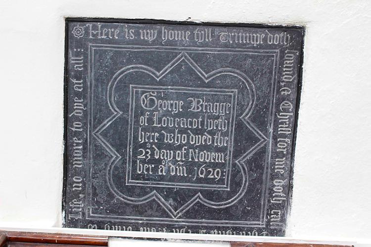 Fremington - George Bragge Memorial 1629
