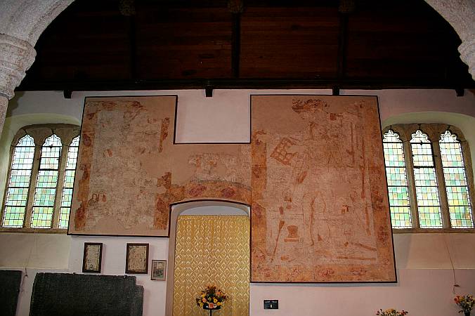 Lanteglos by Camelford  - Detail of Wall Painting