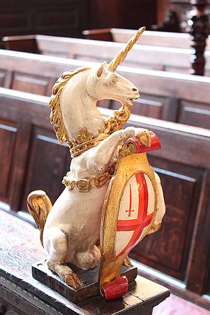 Abchurch St Mary - Pew Carving