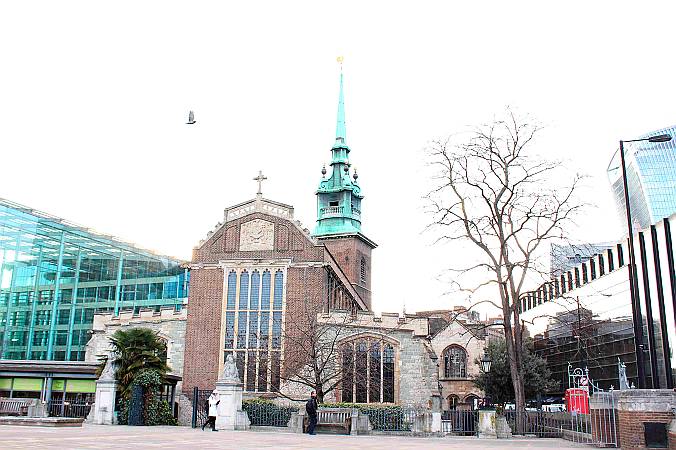 All Hallows by the Tower - Exterior View