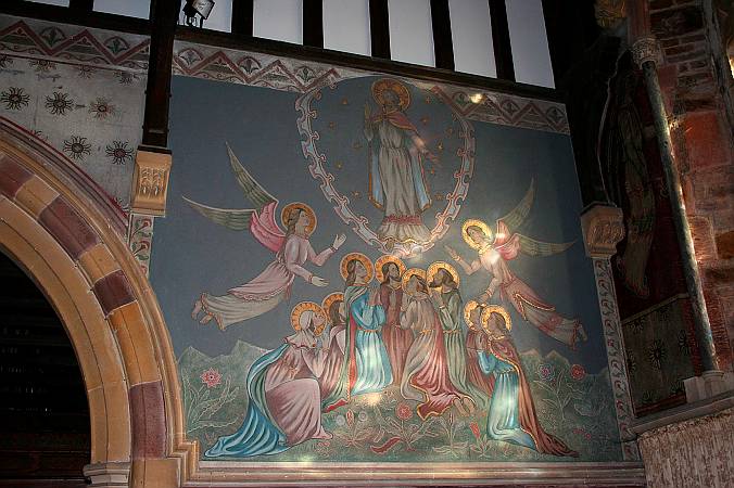 Maryfield - Detail of Wall Painting