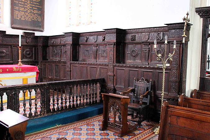 North Molton  - Detail of Santuary Carving