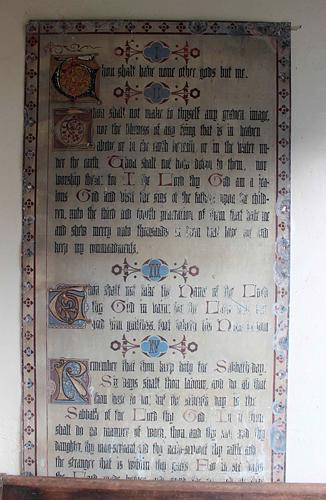 Over Stowey - Porch Inscription