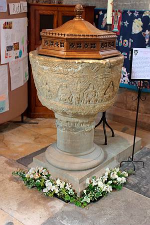 Pershore Abbey - The Font