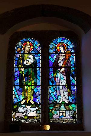 St Keyne - Detail of Stained Glass
