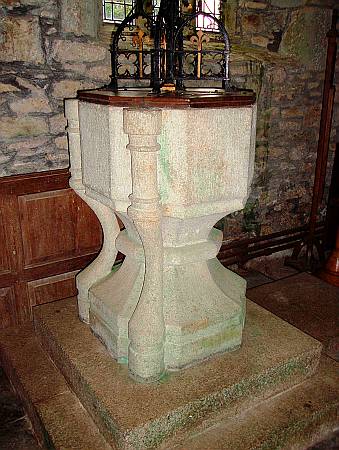 St Mawgan in Meneage - The Font