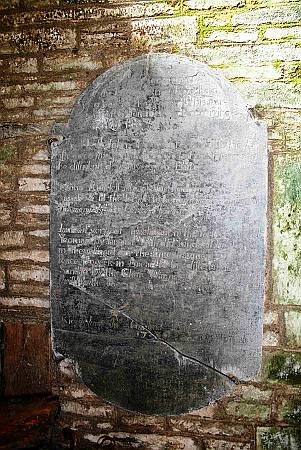 St Pinnock - 17th Cent. Slate Memorial