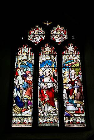 St Veep - Detail of Stained Glass