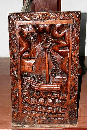 St Winnow - Detail of Bench End Carving