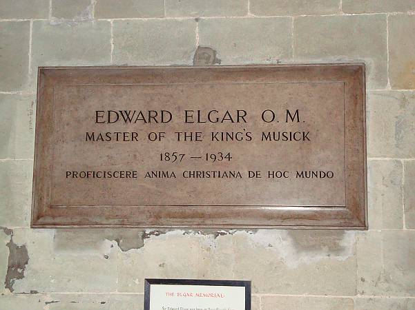 Worcester Cathedral - The Elgar Memorial